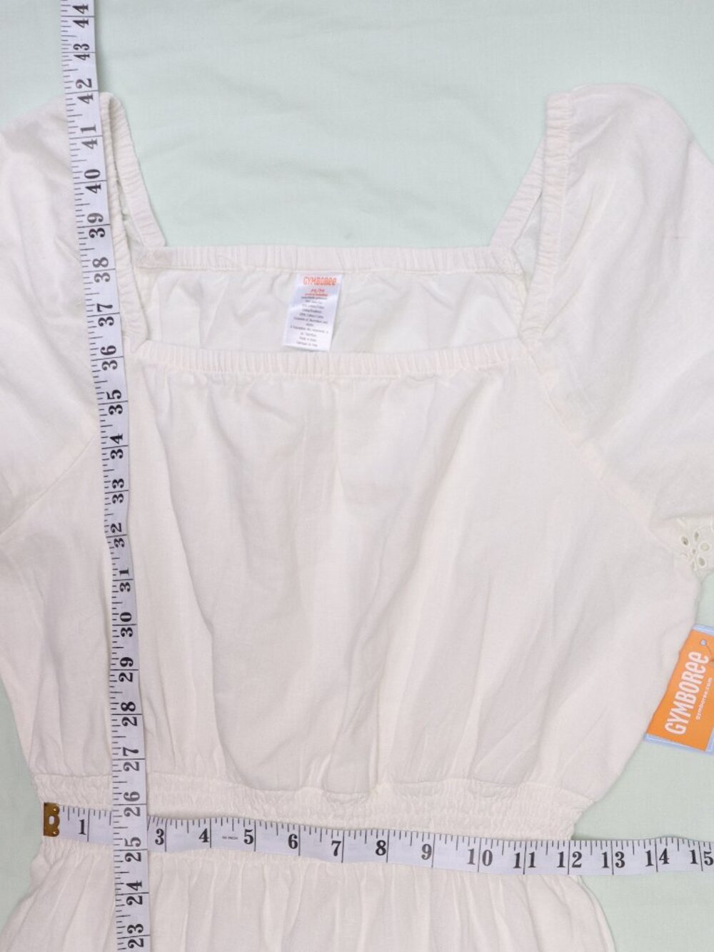 Gymboree White Linen-Cotton Eyelet Dress - Picture 5 of 9